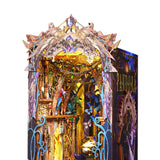 Maxbell Bookshelf Insert Decor Handicrafts Display 3D Diorama Bookend Stand for Gift