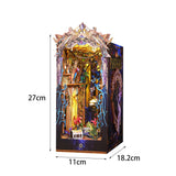 Maxbell Bookshelf Insert Decor Handicrafts Display 3D Diorama Bookend Stand for Gift