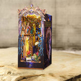 Maxbell Bookshelf Insert Decor Handicrafts Display 3D Diorama Bookend Stand for Gift