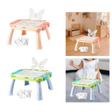 Maxbell Magnetic Drawing Board with Sturdy Legs Etch Table Sketch Pad for Kids Gifts Pink