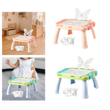 Maxbell Magnetic Drawing Board with Sturdy Legs Etch Table Sketch Pad for Kids Gifts Pink