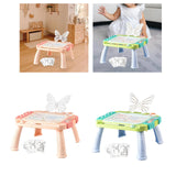 Maxbell Magnetic Drawing Board with Sturdy Legs Etch Table Sketch Pad for Kids Gifts Pink