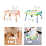 Maxbell Magnetic Drawing Board with Sturdy Legs Etch Table Sketch Pad for Kids Gifts Pink