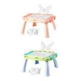 Maxbell Magnetic Drawing Board with Sturdy Legs Etch Table Sketch Pad for Kids Gifts Pink