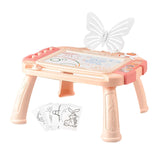 Maxbell Magnetic Drawing Board with Sturdy Legs Etch Table Sketch Pad for Kids Gifts Pink
