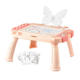 Maxbell Magnetic Drawing Board with Sturdy Legs Etch Table Sketch Pad for Kids Gifts Pink