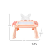 Maxbell Magnetic Drawing Board with Sturdy Legs Etch Table Sketch Pad for Kids Gifts Pink
