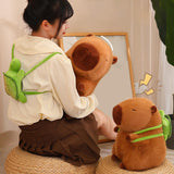Maxbell Capybara Plush Toy with Turtle Bag Plush Capybara Doll for Boys Girls Adults 23cm