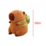 Maxbell Capybara Plush Toy with Turtle Bag Plush Capybara Doll for Boys Girls Adults 33cm