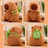 Maxbell Capybara Plush Toy with Turtle Bag Plush Capybara Doll for Boys Girls Adults 33cm