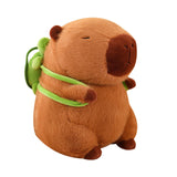 Maxbell Capybara Plush Toy with Turtle Bag Plush Capybara Doll for Boys Girls Adults 33cm