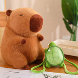 Maxbell Capybara Plush Toy with Turtle Bag Plush Capybara Doll for Boys Girls Adults 33cm