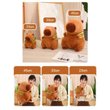 Maxbell Capybara Plush Toy with Turtle Bag Plush Capybara Doll for Boys Girls Adults 45cm