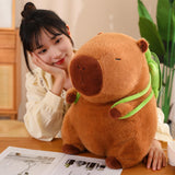 Maxbell Capybara Plush Toy with Turtle Bag Plush Capybara Doll for Boys Girls Adults 45cm
