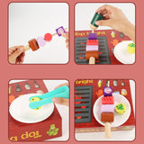 Maxbell Kids Barbecue Toy Pretend Play Kitchen Set for Boys Girls Kids Age 3 4 5 6 7