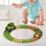 Maxbell Kids Electric Car Track Sets Imagination DIY Assembly for Children 4~7 Girls
