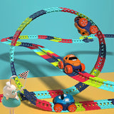 Maxbell Kids Electric Car Track Sets Imagination DIY Assembly for Children 4~7 Girls