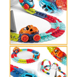Maxbell Kids Electric Car Track Sets Imagination DIY Assembly for Children 4~7 Girls