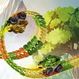 Maxbell Kids Electric Car Track Sets Imagination DIY Assembly for Children 4~7 Girls