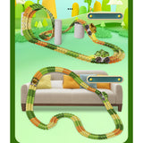 Maxbell Kids Electric Car Track Sets Imagination DIY Assembly for Children 4~7 Girls