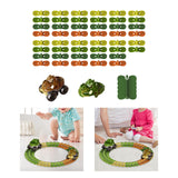 Maxbell Kids Electric Car Track Sets Imagination DIY Assembly for Children 4~7 Girls