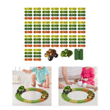 Maxbell Kids Electric Car Track Sets Imagination DIY Assembly for Children 4~7 Girls