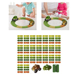 Maxbell Kids Electric Car Track Sets Imagination DIY Assembly for Children 4~7 Girls