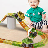 Maxbell Kids Electric Car Track Sets Imagination DIY Assembly for Children 4~7 Girls