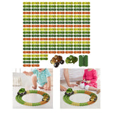 Maxbell Kids Electric Car Track Sets Imagination DIY Assembly for Children 4~7 Girls