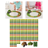 Maxbell Kids Electric Car Track Sets Imagination DIY Assembly for Children 4~7 Girls