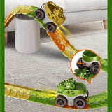 Maxbell Kids Electric Car Track Sets Imagination DIY Assembly for Children 4~7 Girls