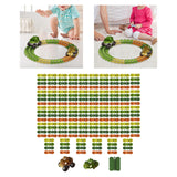 Maxbell Kids Electric Car Track Sets Imagination DIY Assembly for Children 4~7 Girls
