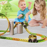 Maxbell Kids Electric Car Track Sets Imagination DIY Assembly for Children 4~7 Girls