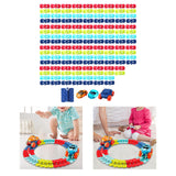 Maxbell Kids Electric Car Track Sets Imagination DIY Assembly for Children 4~7 Girls