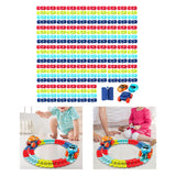 Maxbell Kids Electric Car Track Sets Imagination DIY Assembly for Children 4~7 Girls