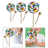 Maxbell Wooden Hand Drum Kids Music Toy Handheld Percussion Instrument Toys for Home