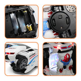 Maxbell Deformation Car Toy Flashing Portable Robot Car Toy for Game Preschool