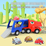 Maxbell Toy Trucks Dinosaur Playset Dinosaur Figure Toys for Children Kids Preschool T rex with 8 car