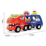 Maxbell Toy Trucks Dinosaur Playset Dinosaur Figure Toys for Children Kids Preschool T rex with 8 car