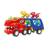 Maxbell Toy Trucks Dinosaur Playset Dinosaur Figure Toys for Children Kids Preschool T rex with 4 car