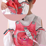 Maxbell 2 in 1 Toddlers Leash Soft Toddlers Harness Leash for Walking Outdoor Shopping Pink