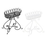 Maxbell Simulation 1/12 Dollhouse Flower Stand Miniature Garden Scene for Kids Girls White