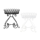 Maxbell Simulation 1/12 Dollhouse Flower Stand Miniature Garden Scene for Kids Girls White