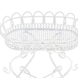 Maxbell Simulation 1/12 Dollhouse Flower Stand Miniature Garden Scene for Kids Girls White