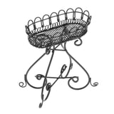 Maxbell Simulation 1/12 Dollhouse Flower Stand Miniature Garden Scene for Kids Girls Black