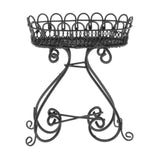 Maxbell Simulation 1/12 Dollhouse Flower Stand Miniature Garden Scene for Kids Girls Black