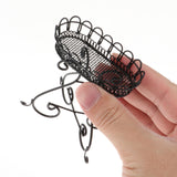 Maxbell Simulation 1/12 Dollhouse Flower Stand Miniature Garden Scene for Kids Girls Black