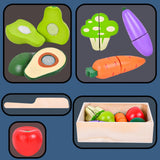 Maxbell Pretend Toy Food Playset Educational Toy for Children Kids Ages 3+ Years Old