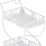 Maxbell 1:12 Plant Pot Display Shelf Realistic Kids Pretend Play Toy Miniature Scene white