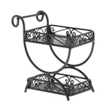 Maxbell 1:12 Plant Pot Display Shelf Realistic Kids Pretend Play Toy Miniature Scene black